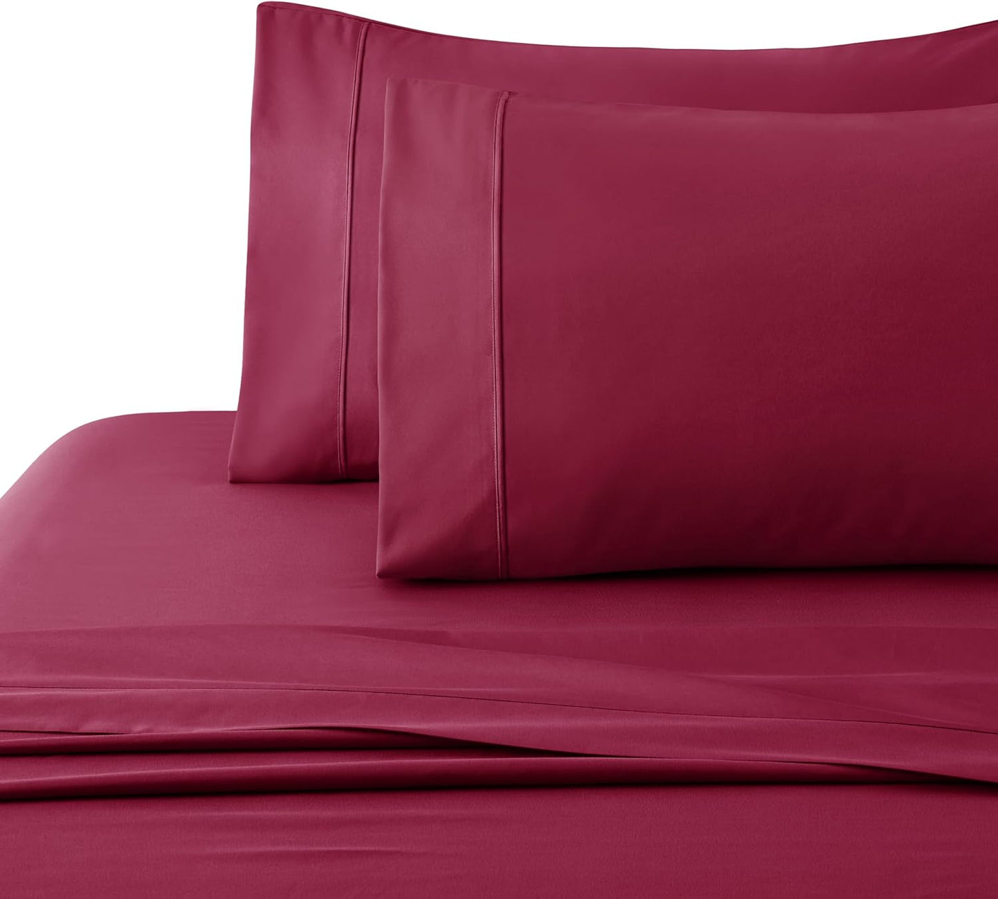 Bedding Long Staple Cotton All Season 4 Pieces Sheet Set with 2 Pillowcases