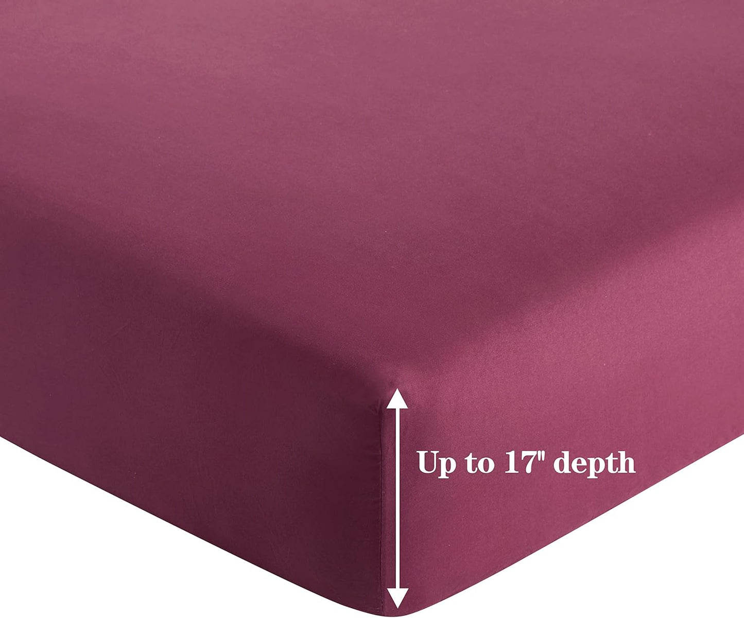 Bedding Long Staple Cotton All Season 4 Pieces Sheet Set with 2 Pillowcases