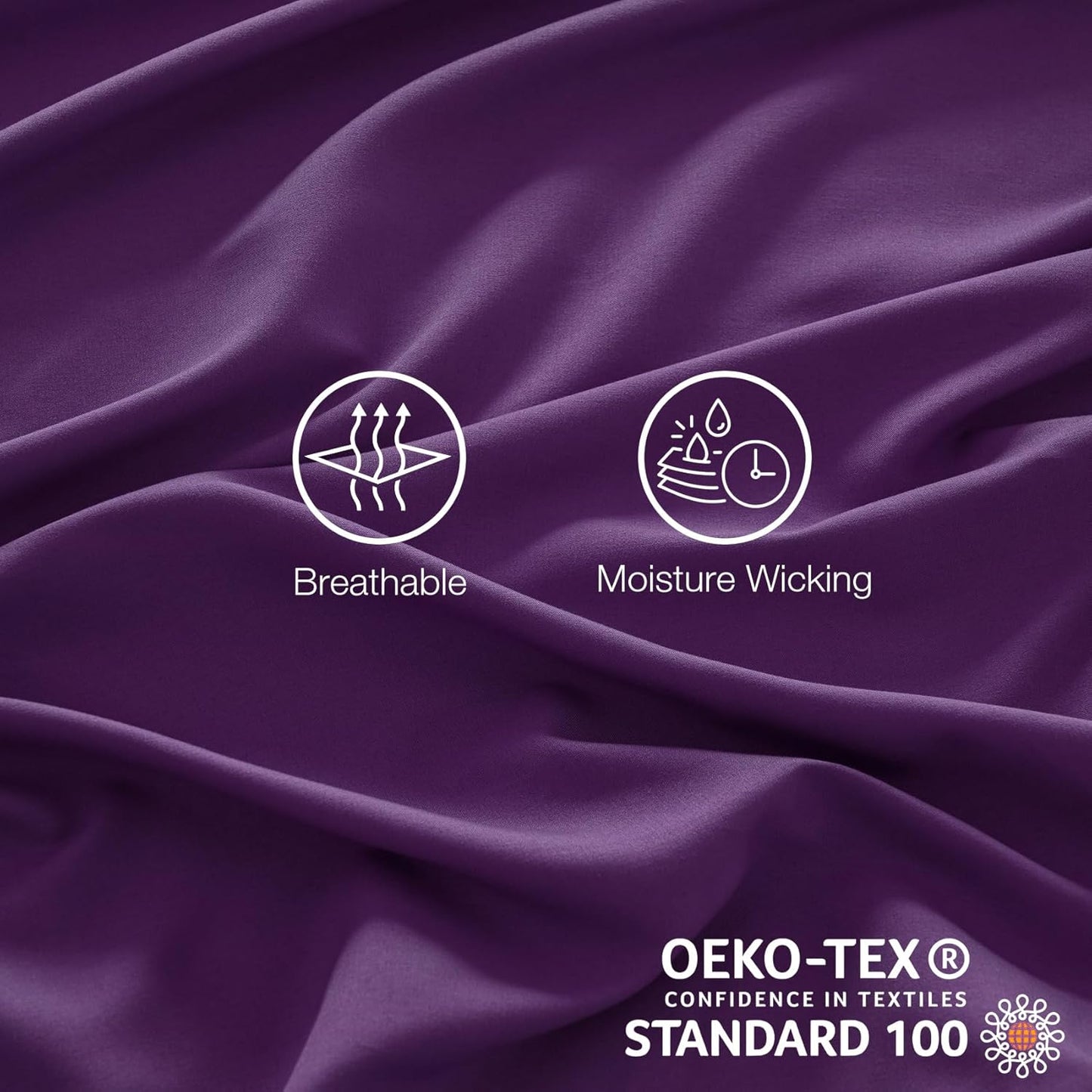 Queen Sheet Sets Extra Deep Pocket Fitted Bed Sheet Set-Microfiber Bedding Sheets & Pillowcases-Soft Cooling 4 Piece