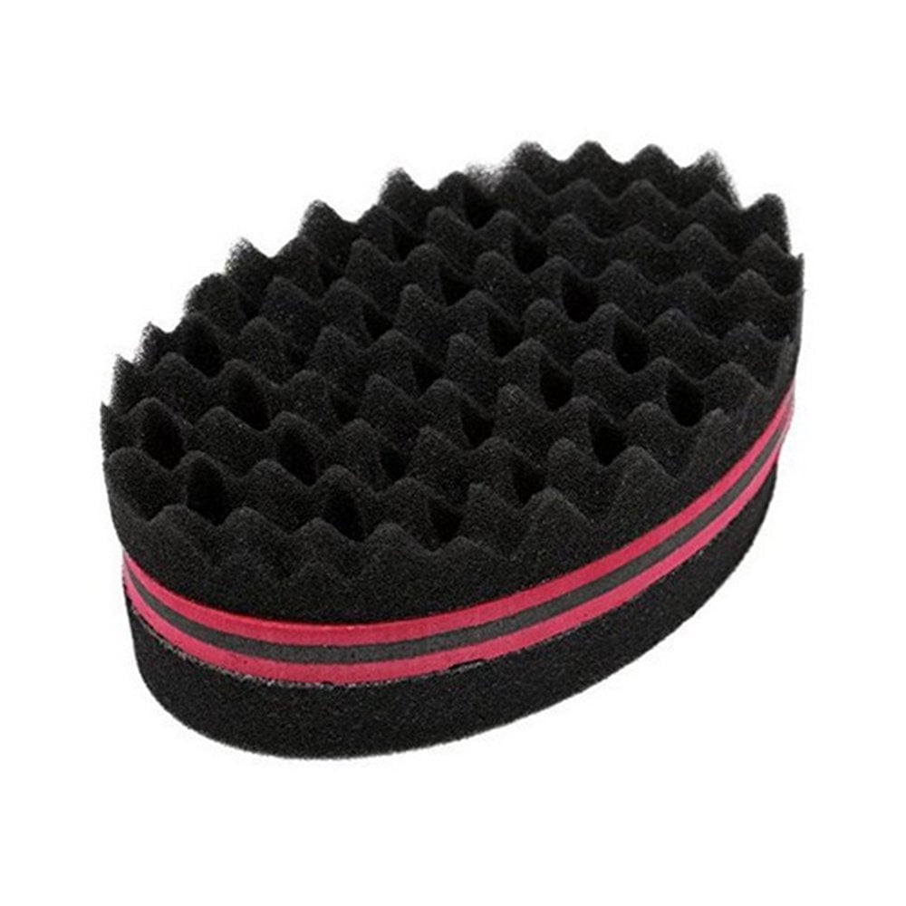 Hair Sponge Brush for Twists and Dreads, Curl Brush Twist Sponge for Afro Curls, Black, 1 Pack