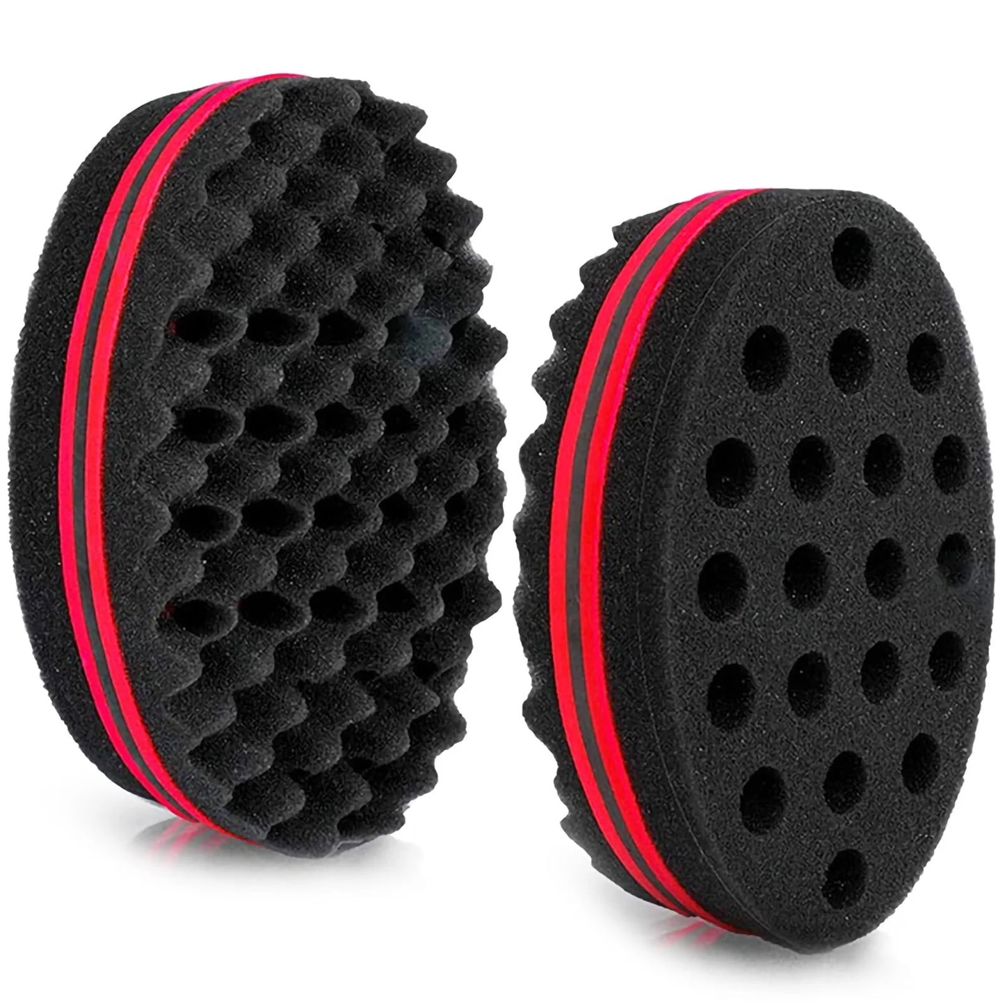 Hair Sponge Brush for Twists and Dreads, Curl Brush Twist Sponge for Afro Curls, Black, 1 Pack