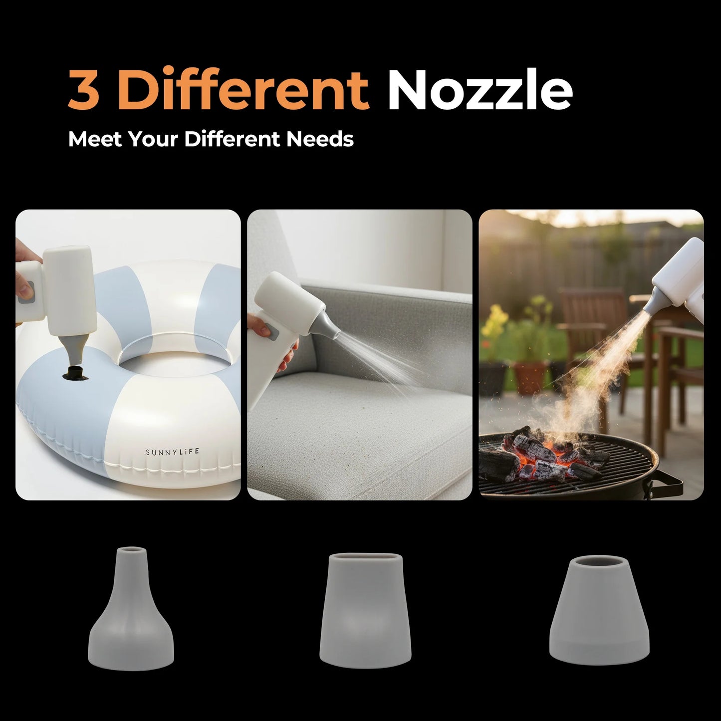 CreWear Electric Air Duster - 100,000 RPM Cordless Air Duster with 6 Adjustable Speeds, Rechargeable & Compact Dust Blower for Computer, Keyboard, Car, Outdoor & Home Use