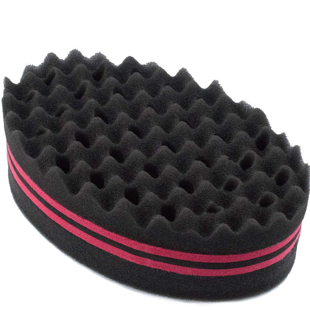 Hair Sponge Brush for Twists and Dreads, Curl Brush Twist Sponge for Afro Curls, Black, 1 Pack